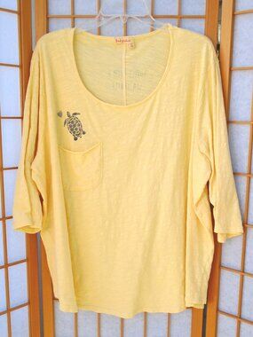 Lemon Jetty Top 'Advice Sea Turtle' Extra Fresh XXL/1X/2X